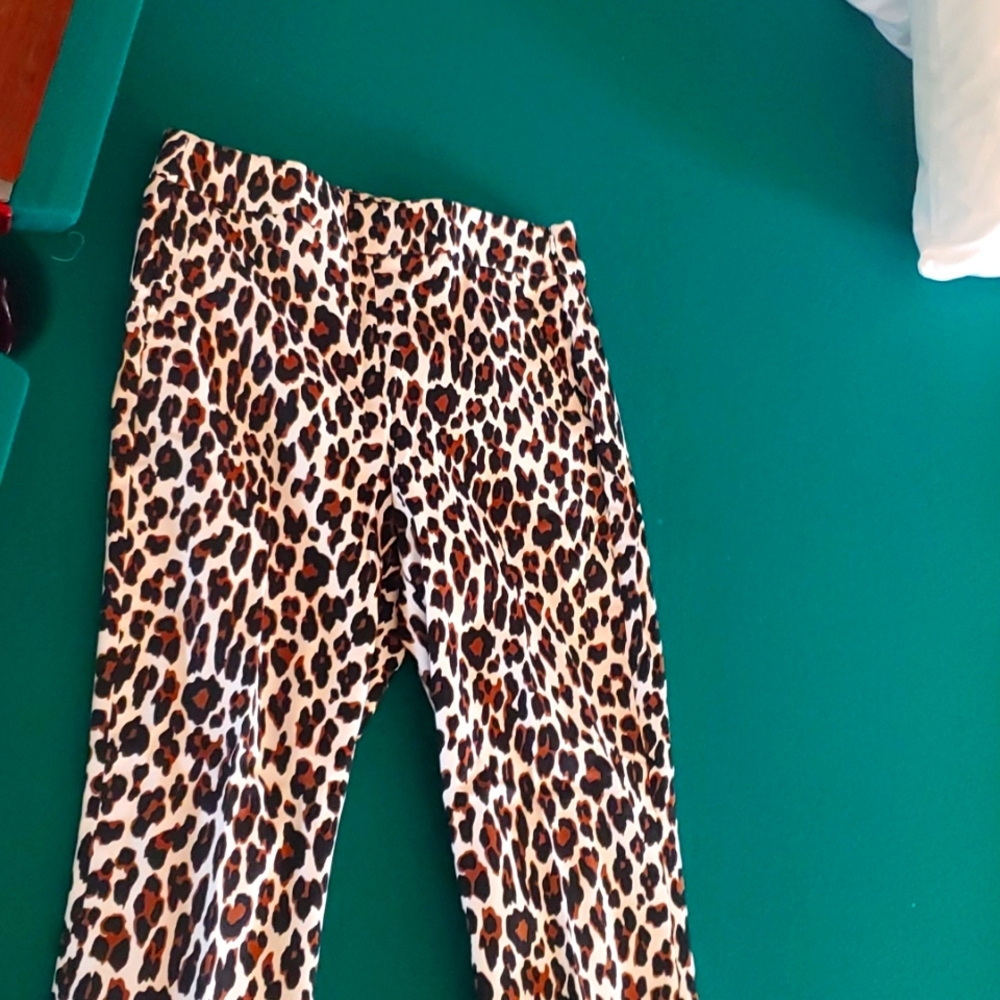 J. CREW cheetah print Remi pants - size 10T